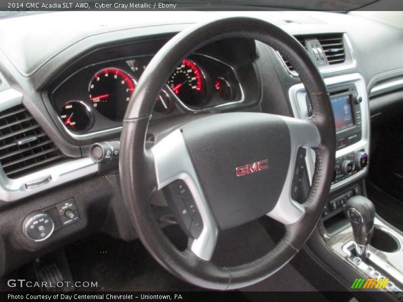 Cyber Gray Metallic / Ebony 2014 GMC Acadia SLT AWD
