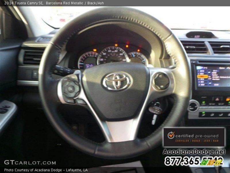 Barcelona Red Metallic / Black/Ash 2014 Toyota Camry SE