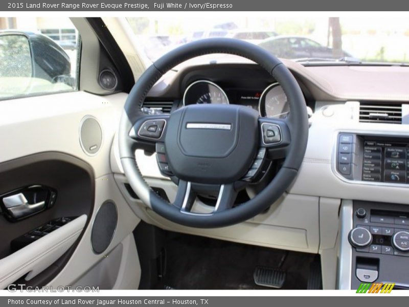 Fuji White / Ivory/Espresso 2015 Land Rover Range Rover Evoque Prestige