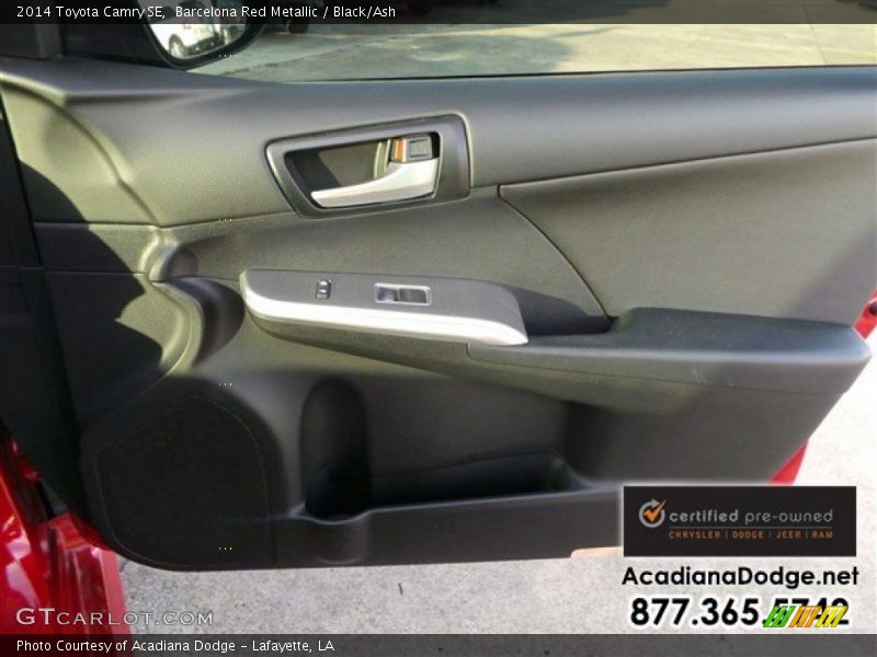 Barcelona Red Metallic / Black/Ash 2014 Toyota Camry SE