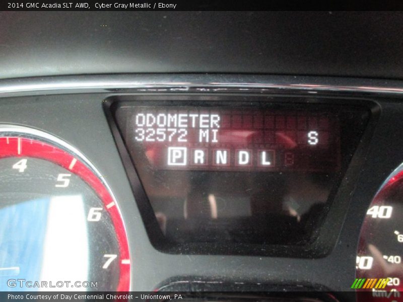 Cyber Gray Metallic / Ebony 2014 GMC Acadia SLT AWD