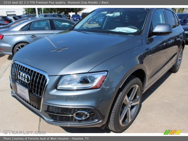 Monsoon Gray Metallic / Black 2016 Audi Q5 3.0 TFSI Premium Plus quattro