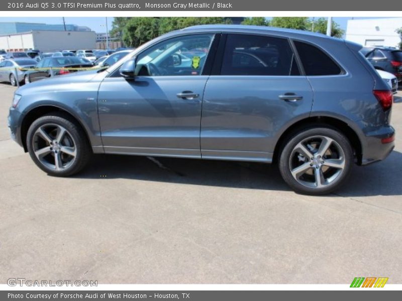 Monsoon Gray Metallic / Black 2016 Audi Q5 3.0 TFSI Premium Plus quattro