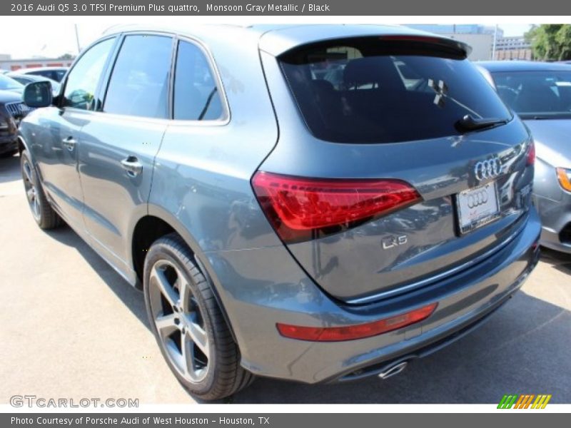 Monsoon Gray Metallic / Black 2016 Audi Q5 3.0 TFSI Premium Plus quattro