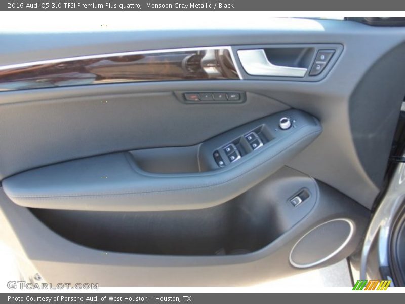 Monsoon Gray Metallic / Black 2016 Audi Q5 3.0 TFSI Premium Plus quattro