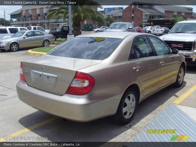 Desert Sand Mica / Taupe 2003 Toyota Camry LE