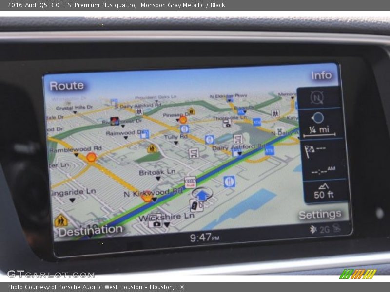 Monsoon Gray Metallic / Black 2016 Audi Q5 3.0 TFSI Premium Plus quattro