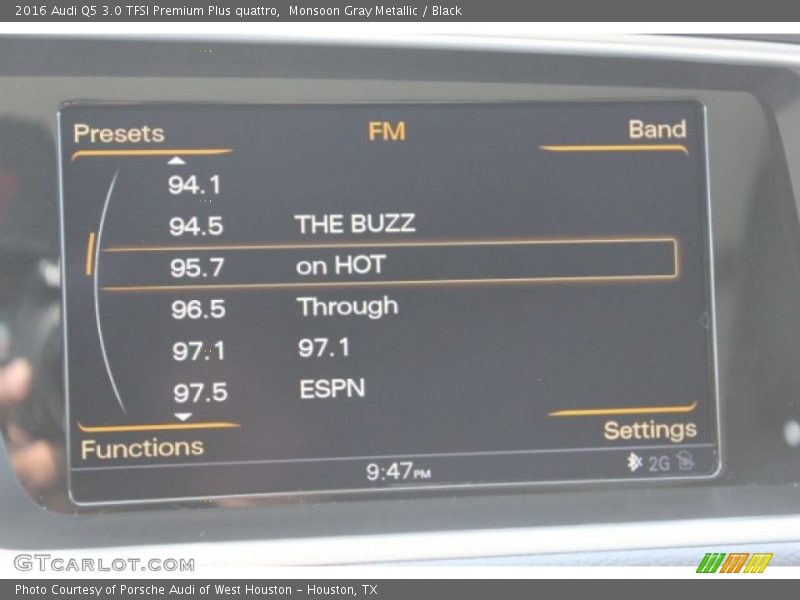 Monsoon Gray Metallic / Black 2016 Audi Q5 3.0 TFSI Premium Plus quattro