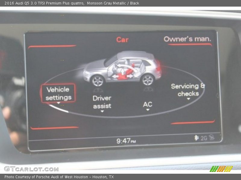 Monsoon Gray Metallic / Black 2016 Audi Q5 3.0 TFSI Premium Plus quattro
