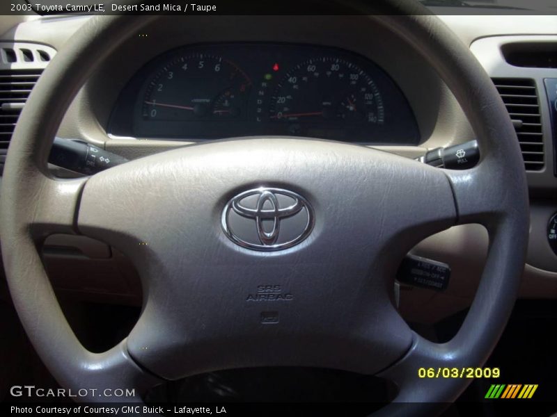 Desert Sand Mica / Taupe 2003 Toyota Camry LE
