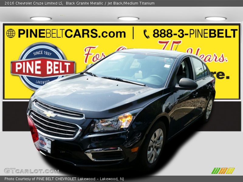 Black Granite Metallic / Jet Black/Medium Titanium 2016 Chevrolet Cruze Limited LS