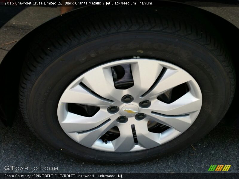 Black Granite Metallic / Jet Black/Medium Titanium 2016 Chevrolet Cruze Limited LS