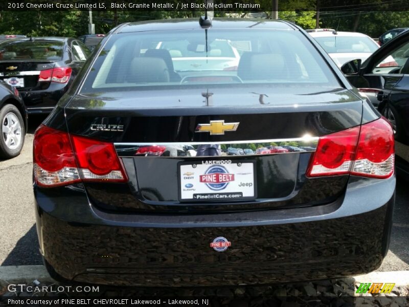 Black Granite Metallic / Jet Black/Medium Titanium 2016 Chevrolet Cruze Limited LS