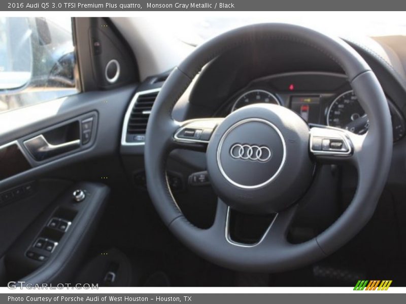 Monsoon Gray Metallic / Black 2016 Audi Q5 3.0 TFSI Premium Plus quattro