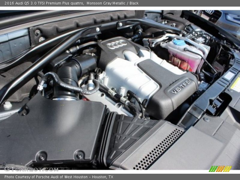 Monsoon Gray Metallic / Black 2016 Audi Q5 3.0 TFSI Premium Plus quattro