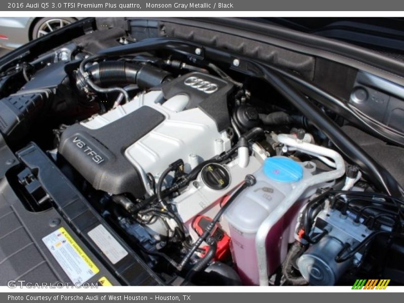 Monsoon Gray Metallic / Black 2016 Audi Q5 3.0 TFSI Premium Plus quattro