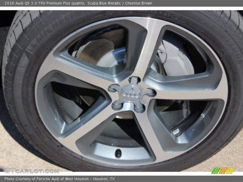 Scuba Blue Metallic / Chestnut Brown 2016 Audi Q5 3.0 TFSI Premium Plus quattro