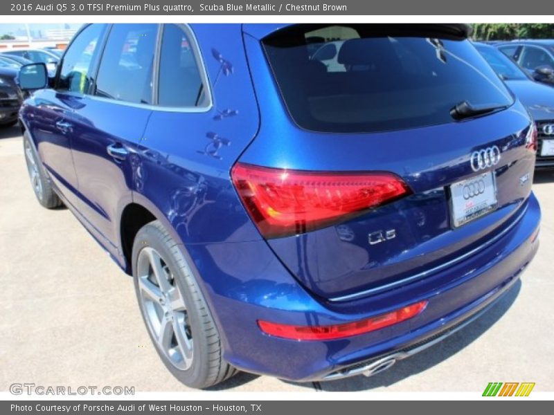 Scuba Blue Metallic / Chestnut Brown 2016 Audi Q5 3.0 TFSI Premium Plus quattro