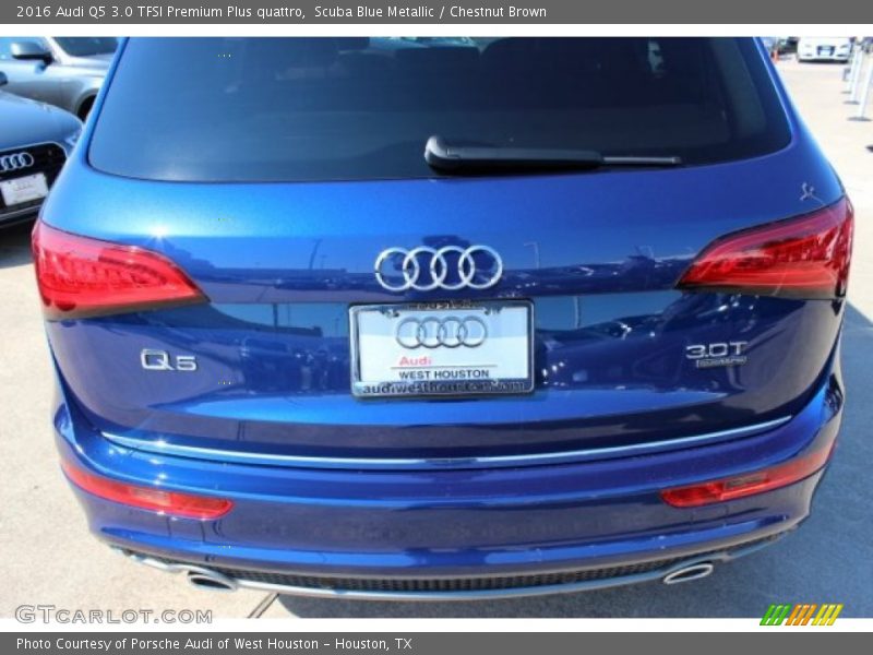 Scuba Blue Metallic / Chestnut Brown 2016 Audi Q5 3.0 TFSI Premium Plus quattro