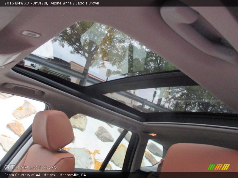 Alpine White / Saddle Brown 2016 BMW X3 xDrive28i