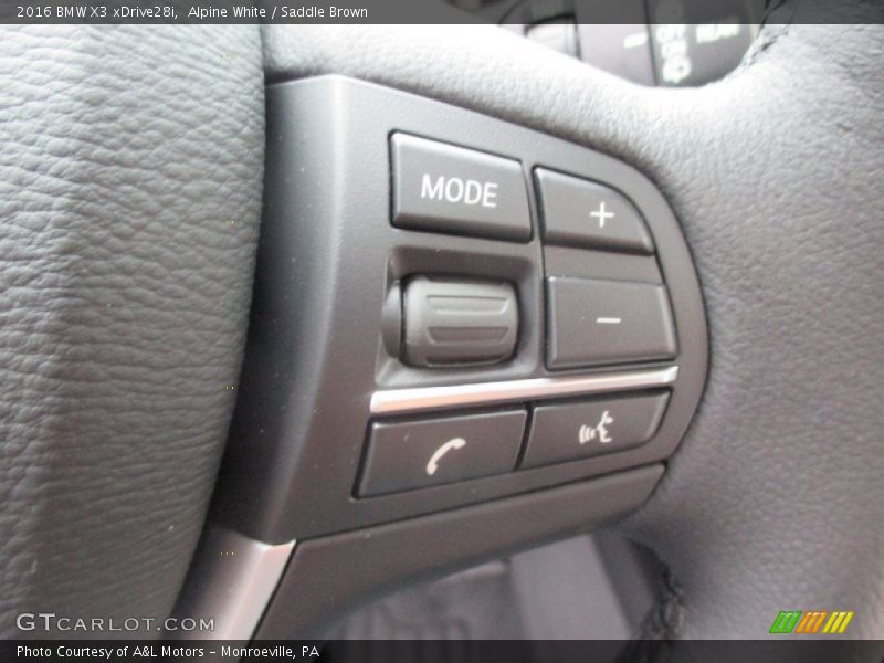 Alpine White / Saddle Brown 2016 BMW X3 xDrive28i