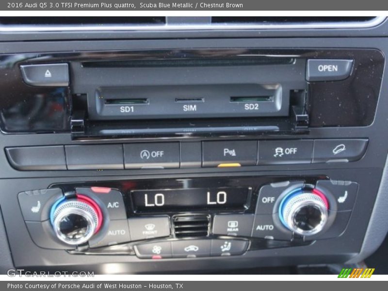 Scuba Blue Metallic / Chestnut Brown 2016 Audi Q5 3.0 TFSI Premium Plus quattro