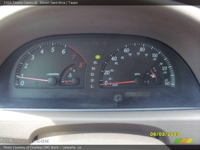 Desert Sand Mica / Taupe 2003 Toyota Camry LE