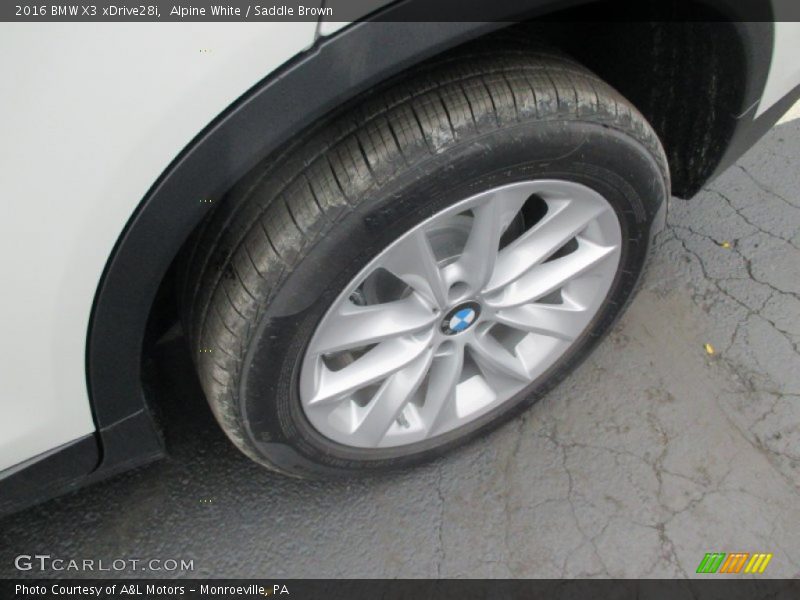 Alpine White / Saddle Brown 2016 BMW X3 xDrive28i