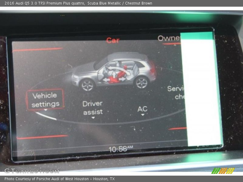 Scuba Blue Metallic / Chestnut Brown 2016 Audi Q5 3.0 TFSI Premium Plus quattro