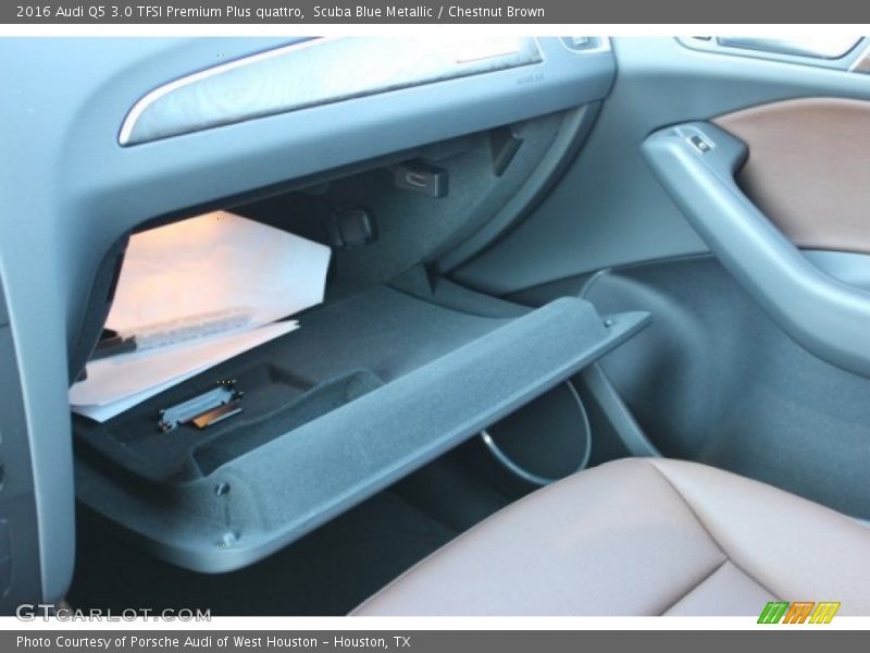 Scuba Blue Metallic / Chestnut Brown 2016 Audi Q5 3.0 TFSI Premium Plus quattro