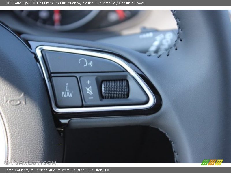 Scuba Blue Metallic / Chestnut Brown 2016 Audi Q5 3.0 TFSI Premium Plus quattro