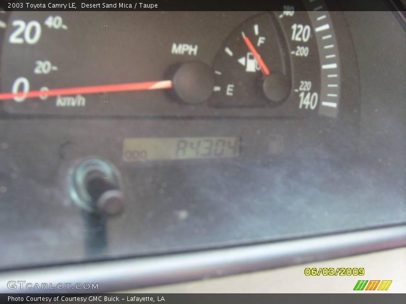 Desert Sand Mica / Taupe 2003 Toyota Camry LE