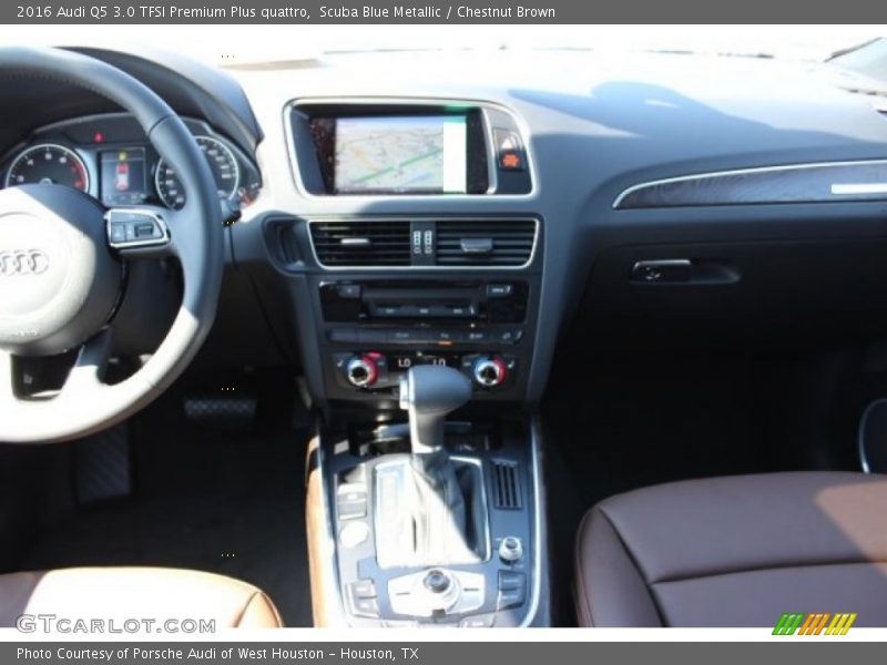 Scuba Blue Metallic / Chestnut Brown 2016 Audi Q5 3.0 TFSI Premium Plus quattro