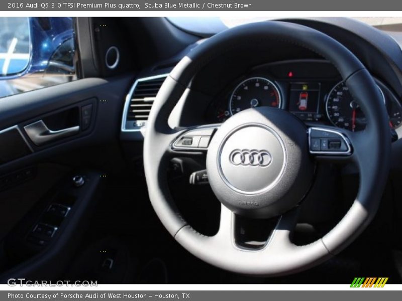 Scuba Blue Metallic / Chestnut Brown 2016 Audi Q5 3.0 TFSI Premium Plus quattro
