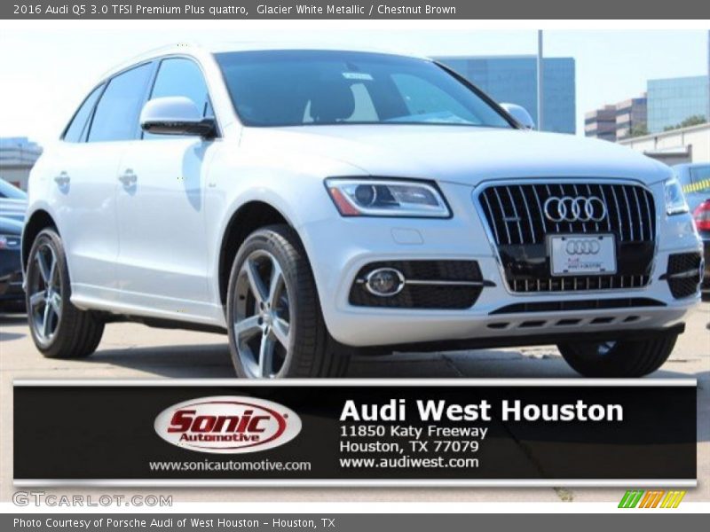 Glacier White Metallic / Chestnut Brown 2016 Audi Q5 3.0 TFSI Premium Plus quattro