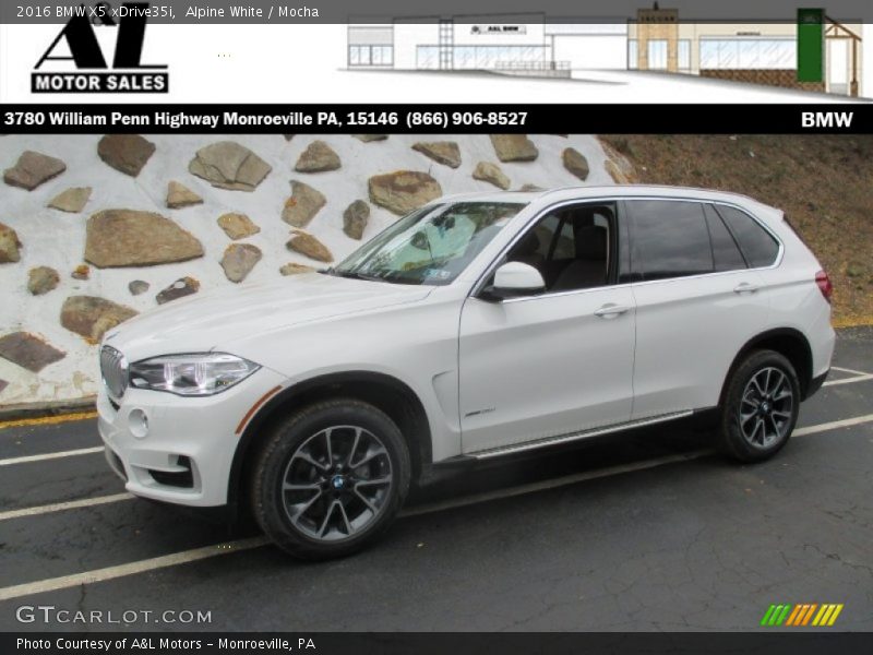 Alpine White / Mocha 2016 BMW X5 xDrive35i