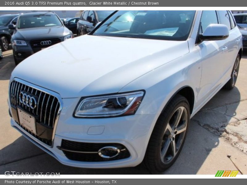 Glacier White Metallic / Chestnut Brown 2016 Audi Q5 3.0 TFSI Premium Plus quattro