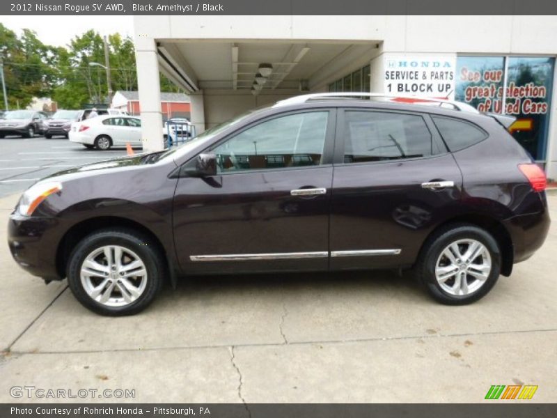 Black Amethyst / Black 2012 Nissan Rogue SV AWD