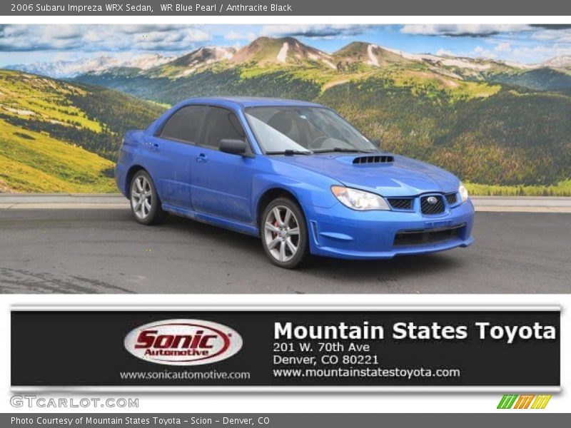 WR Blue Pearl / Anthracite Black 2006 Subaru Impreza WRX Sedan