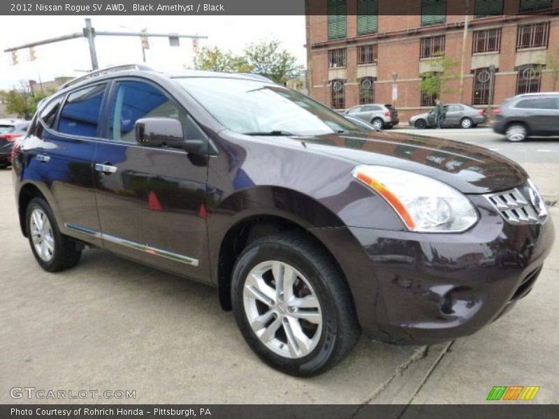 Black Amethyst / Black 2012 Nissan Rogue SV AWD