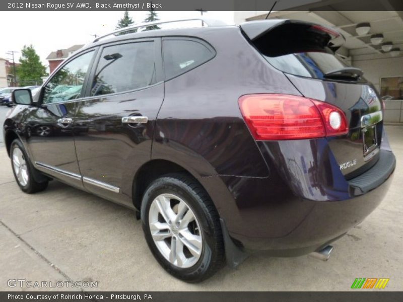 Black Amethyst / Black 2012 Nissan Rogue SV AWD