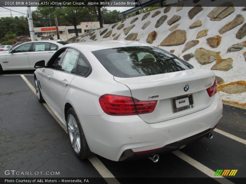 Alpine White / Saddle Brown 2016 BMW 4 Series 435i xDrive Gran Coupe
