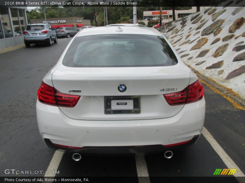 Alpine White / Saddle Brown 2016 BMW 4 Series 435i xDrive Gran Coupe