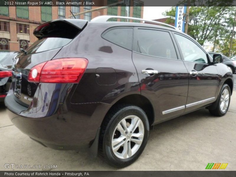 Black Amethyst / Black 2012 Nissan Rogue SV AWD