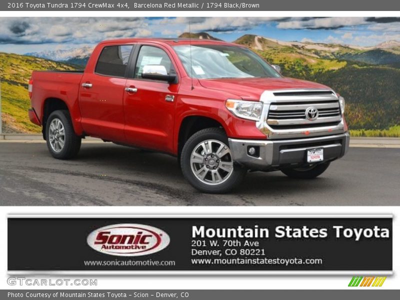 Barcelona Red Metallic / 1794 Black/Brown 2016 Toyota Tundra 1794 CrewMax 4x4