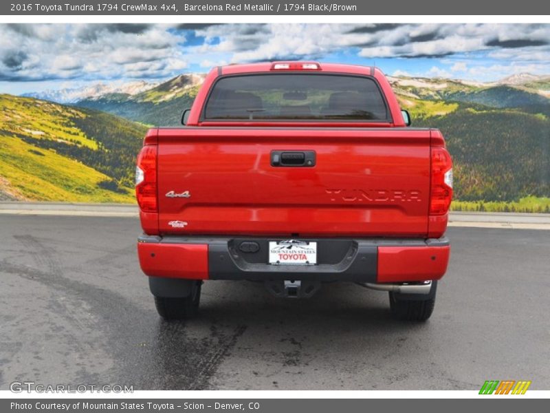 Barcelona Red Metallic / 1794 Black/Brown 2016 Toyota Tundra 1794 CrewMax 4x4