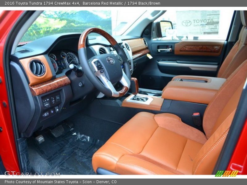 Front Seat of 2016 Tundra 1794 CrewMax 4x4