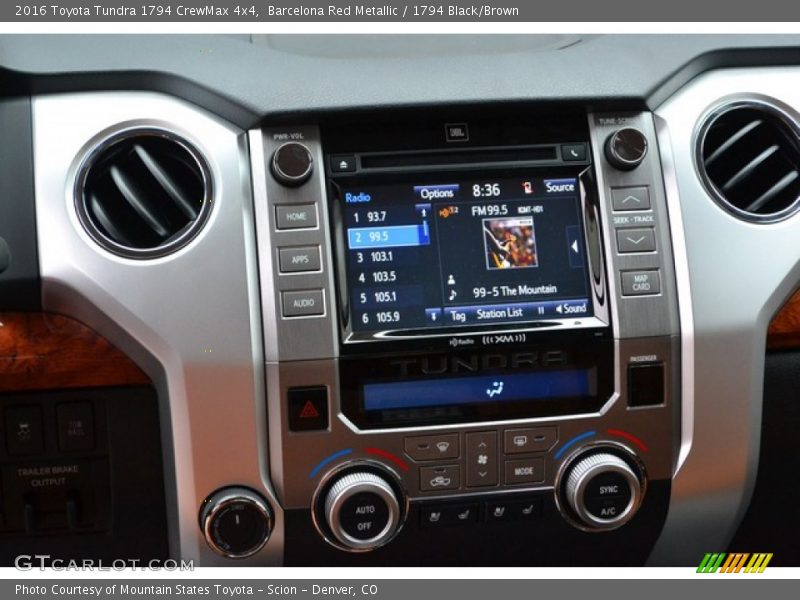 Barcelona Red Metallic / 1794 Black/Brown 2016 Toyota Tundra 1794 CrewMax 4x4