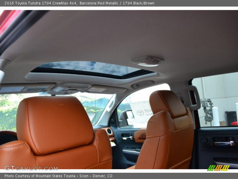 Barcelona Red Metallic / 1794 Black/Brown 2016 Toyota Tundra 1794 CrewMax 4x4