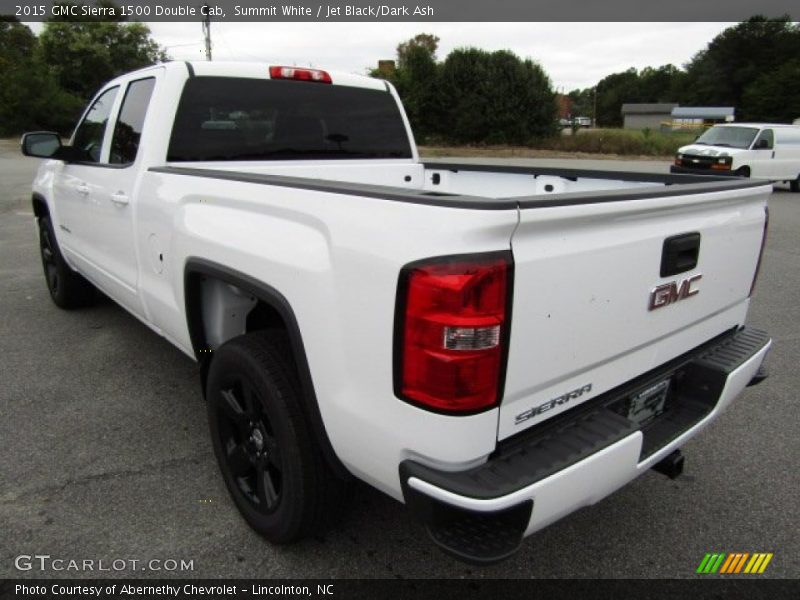Summit White / Jet Black/Dark Ash 2015 GMC Sierra 1500 Double Cab